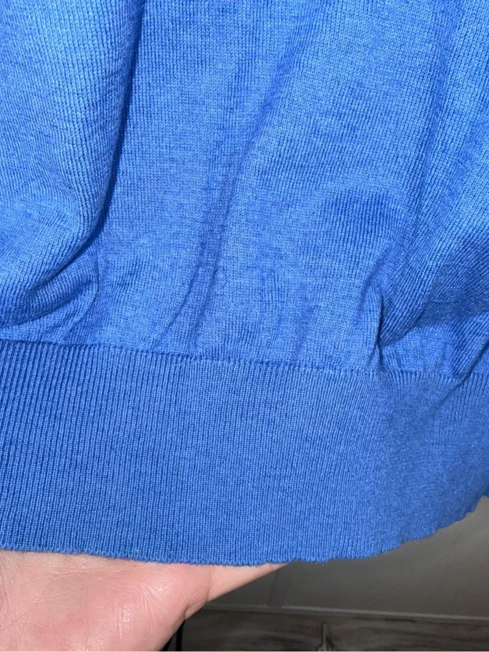 Peter Millar Crown Soft Mens Blue Cotton Silk Crewneck Sweater Size L - Picture 4 of 6